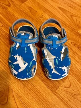 Stride Rite Kids Blue Shark & Fish Sandals